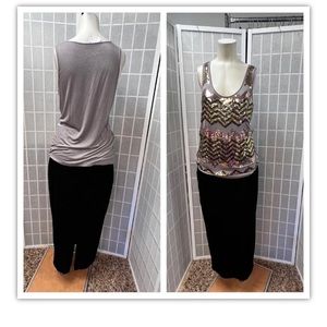 New Port, Set, Skirt, Size L / Top, Size XL.: